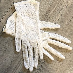 ❤️‍🔥NOS girls White Lace Gloves Wedding Communion